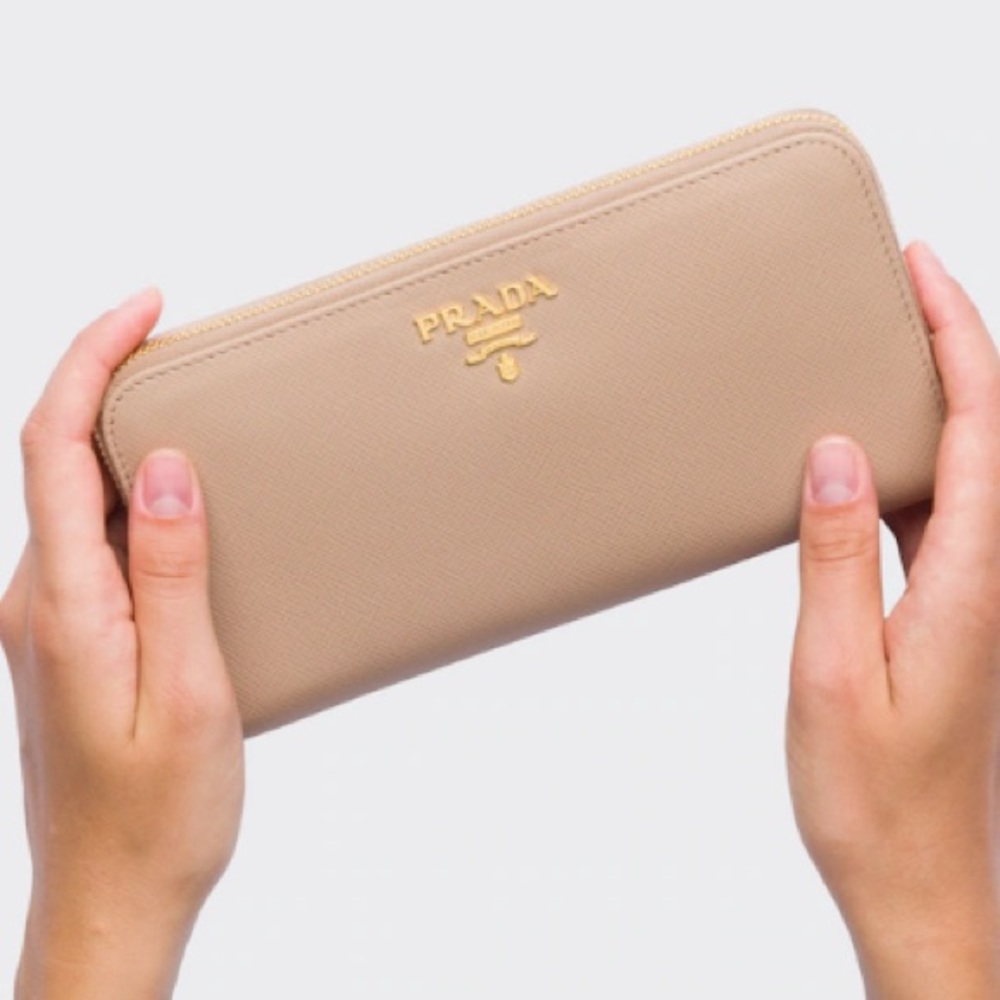 PRADA Large Saffiano Leather Wallet